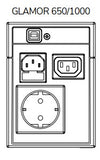 Line Interactive UPS - Ablerex GLAMOR 1000 LED, 1kVA, Tower Series - For 1 x PC & modem/router